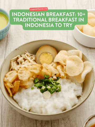 indonesian breakfast, breakfast in indonesia