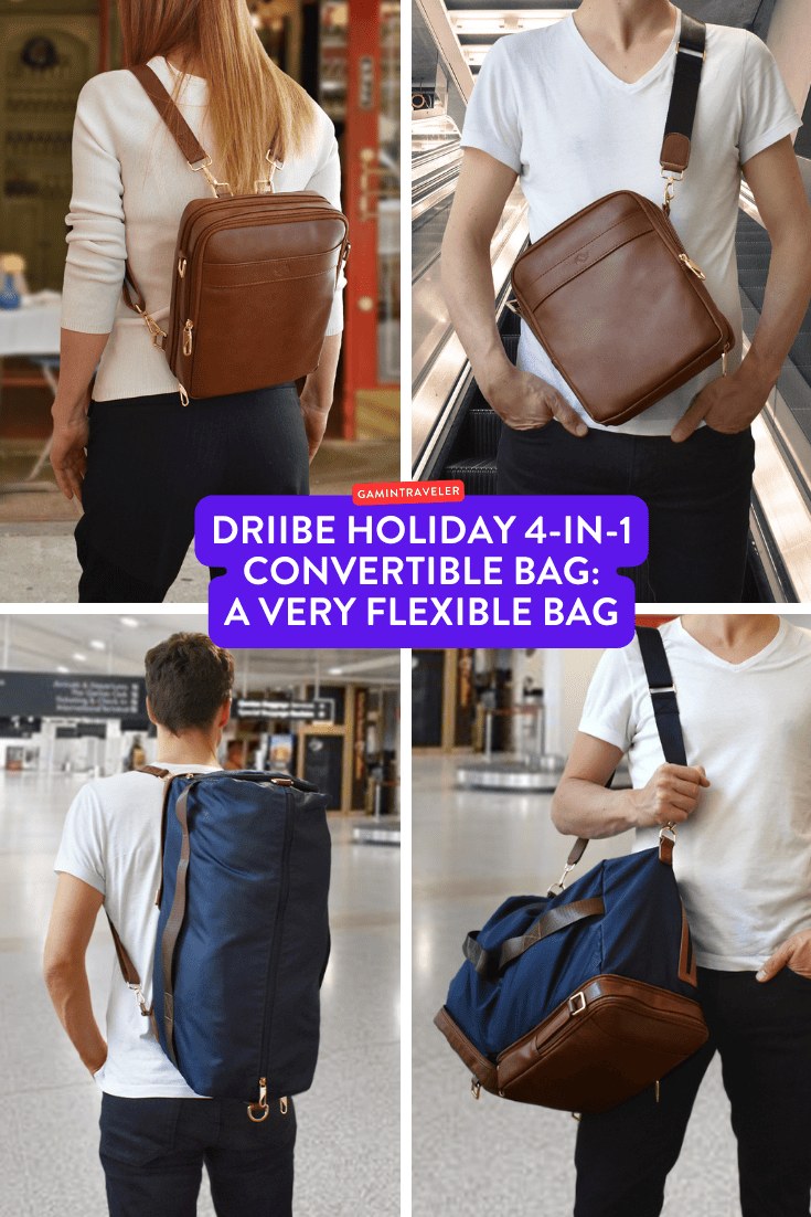 DriiBe HOLIDAY 4-in-1 Convertible Bag: A Very Flexible Bag 1 Driibe Holiday 4-in-1 bag