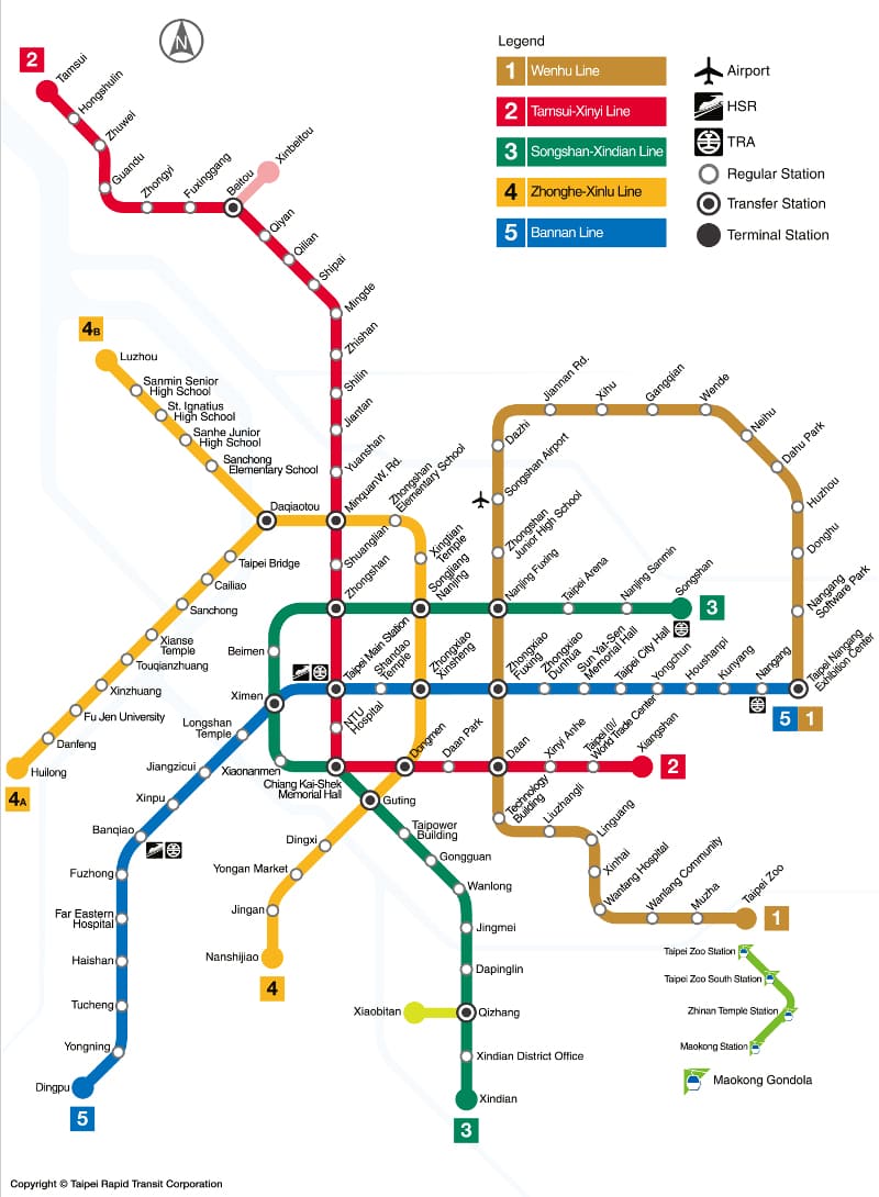 Taipei Metro Map