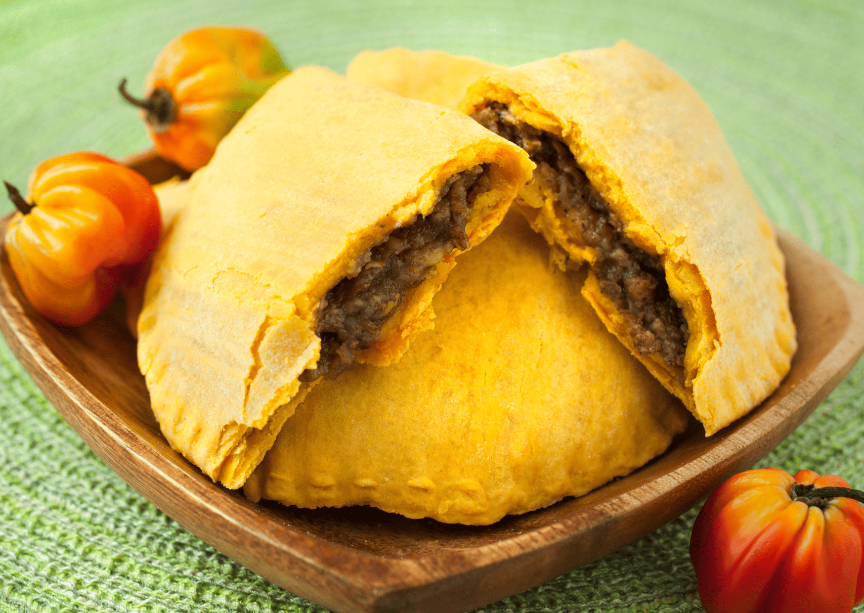 Jamaican Patty in Jamaica Antigua vs Jamaica