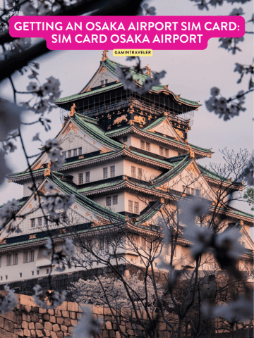 Getting an Osaka Airport SIM Card: SIM Card Osaka Airport