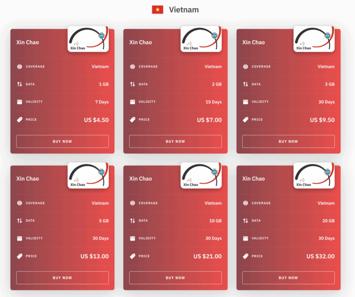 Airalo Vietnam | Saigon Airport SIM Card | SIM Card Saigon Airport