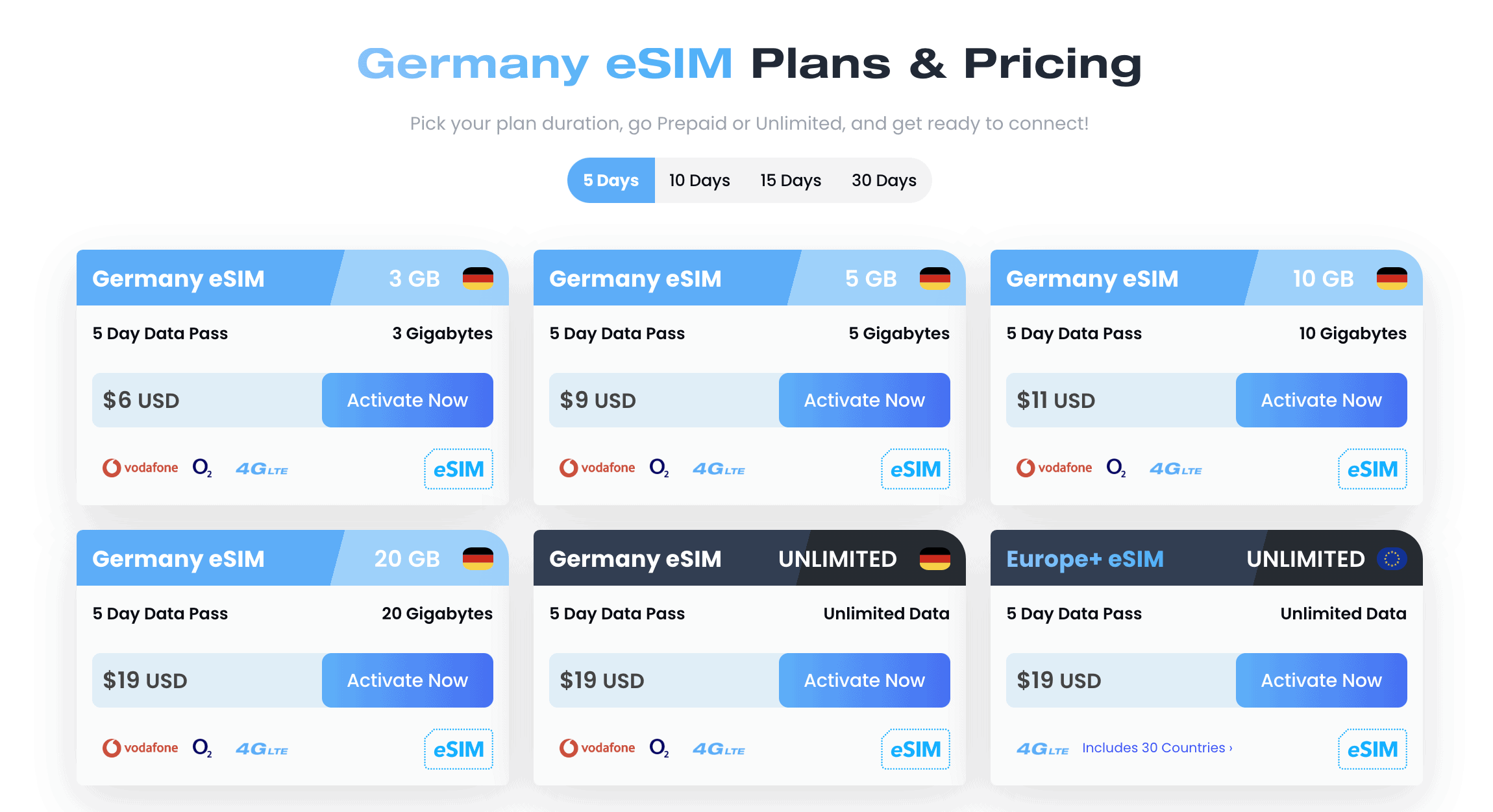 Check these for Maya eSIM prices for Hamburg and Germany - Hamburg Airport SIM Card. Maya has affordable eSIM plans for low data needs and unlimited data for Germany