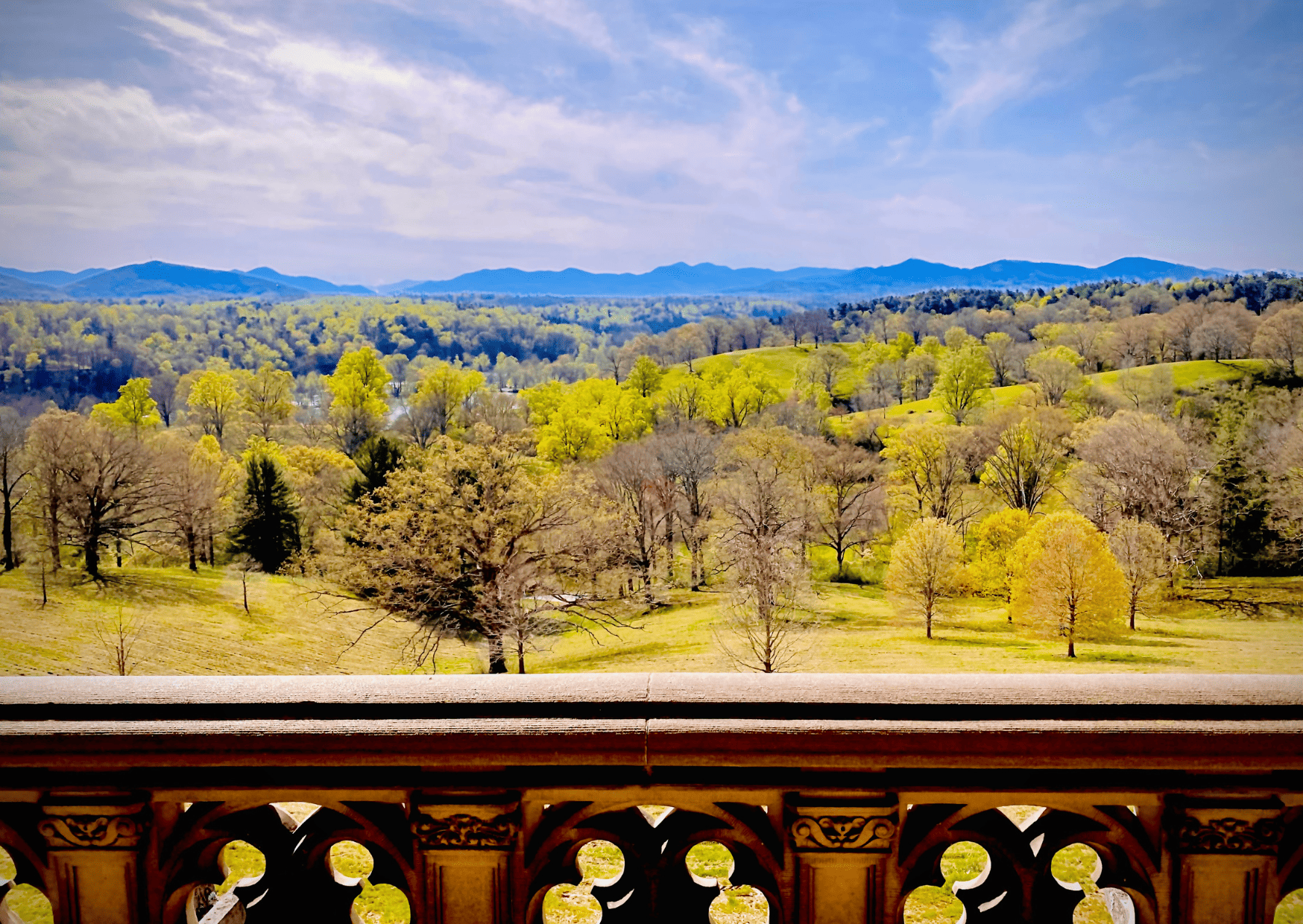 Veranda Views in Biltmore Estate North Carolina - Planning a trip to North Carolina