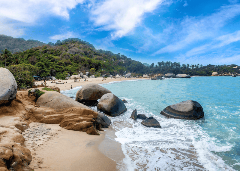 Don’t Do This in Colombia: 22 Things Not to Do in Colombia, Tayrona National Park Beach _ Santa Marta Colombia Beaches _ Best Beaches in Santa Marta Colombia _ Beaches in Santa Marta Colombia _ best Beaches Near Santa Marta Colombia