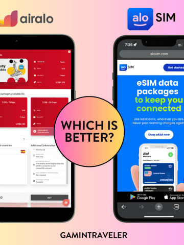 Comparison Airalo vs Alosim, Comparison Alosim vs Airalo