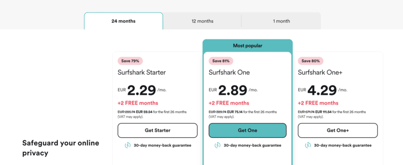 Atlas VPN vs Surfshark VPN Surfshark vs Atlas VPN Surfshark Pricing