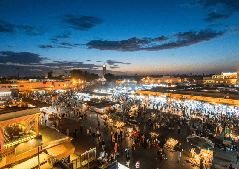 Jemaa el-Fnaa Square - Medina in Marrakech - UNESCO Marrakech -2 Days in Marrakech - Marrakech Itinerary - Marrakech in 2 Days - 2 Nights in Marrakech - Two Days in Marrakech - Marrakech Itinerary