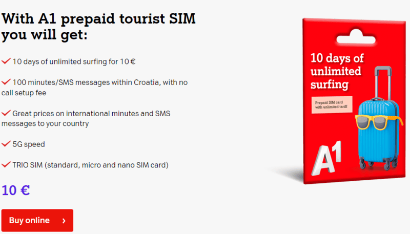 A1 Dubrovnik Sim Card, Dubrovnik Airport SIM Card: Getting a SIM Card In Dubrovnik