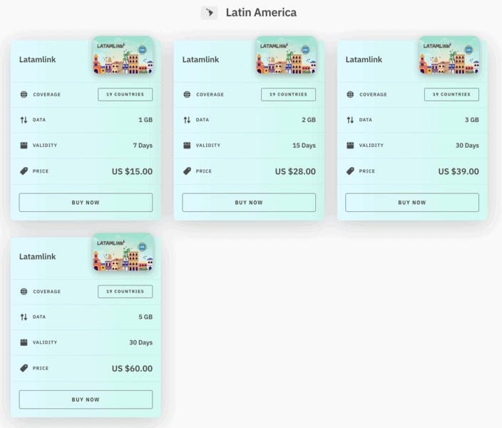Airalo Latin America plans Airalo vs GigSky