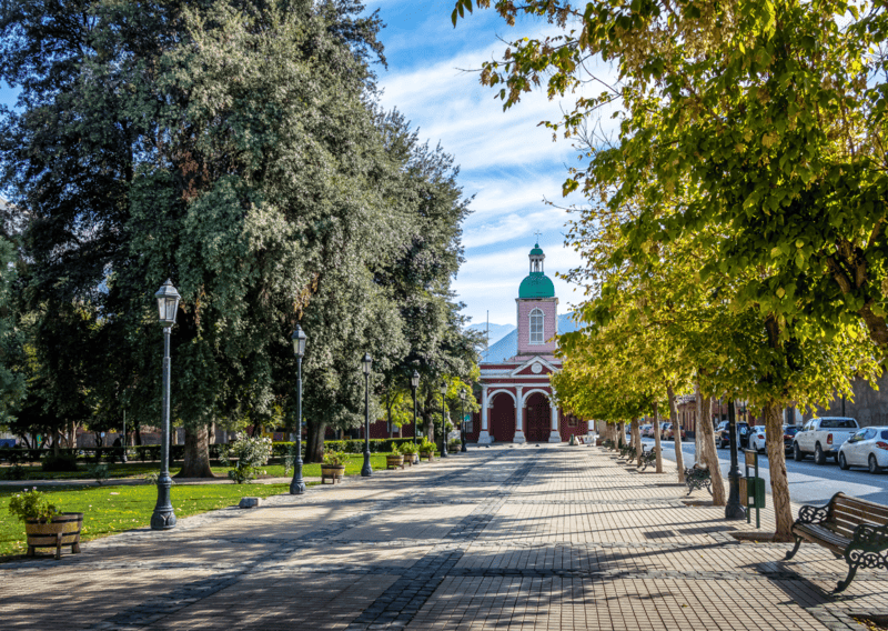 Church in San Jose de Maipo town at Cajon del Maipo Chile 4 Days in Santiago Chile