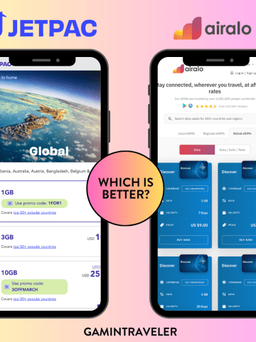 Jetpac vs Airalo eSIM - Which is Better Global eSIM