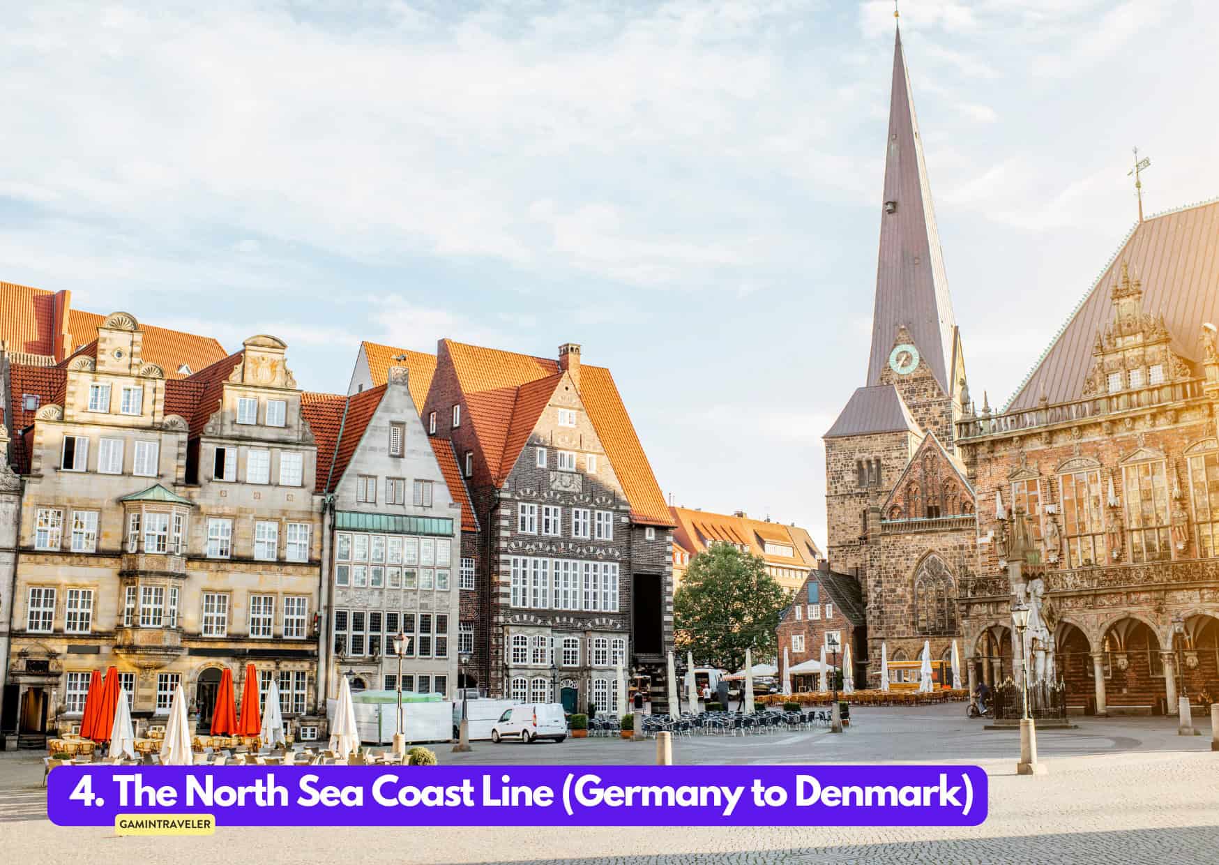 4. The North Sea Coast Line Germany to Denmark Summer Train Journeys in Europe