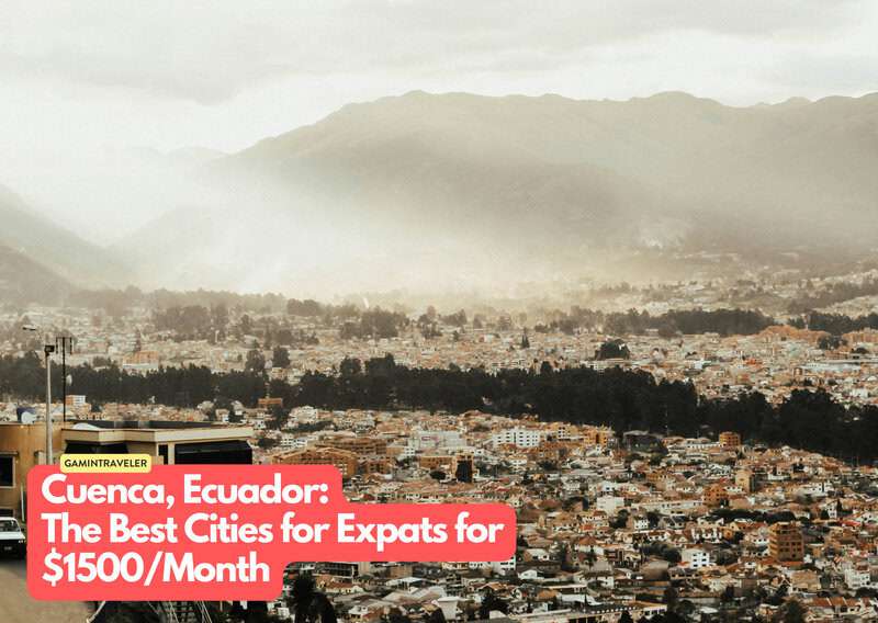 a city with mountains in the background