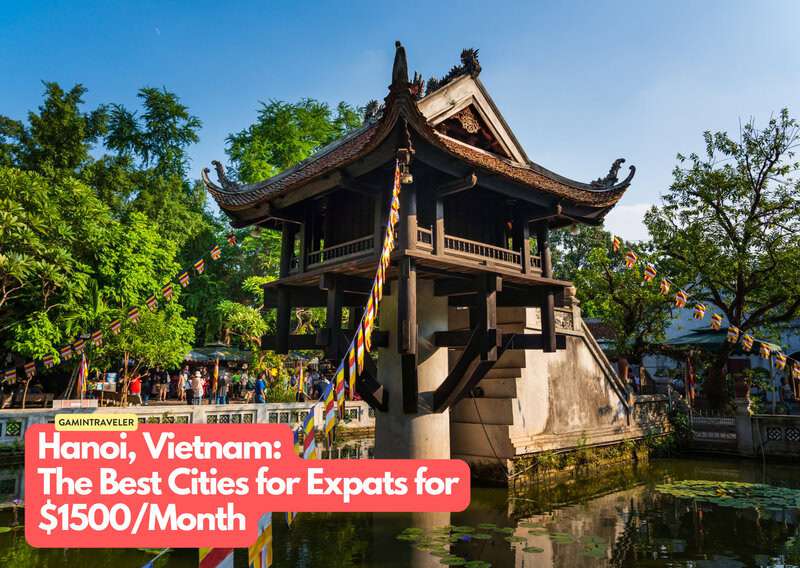 a building with a pagoda and a pond