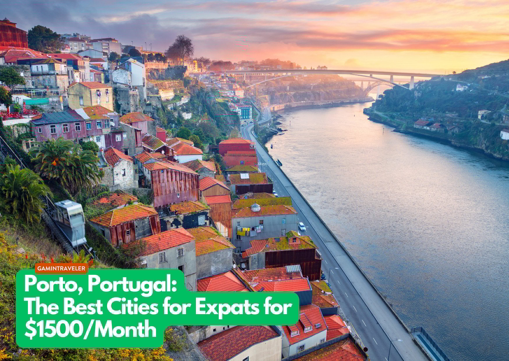 a river with a bridge over it