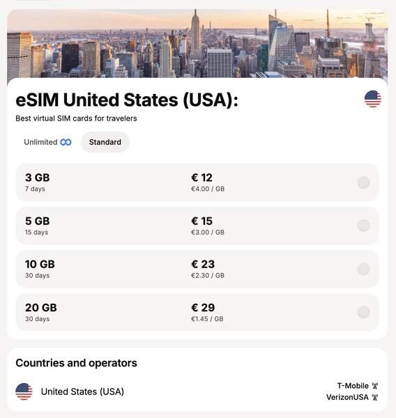 Yesim vs Airalo - Yesim USA

