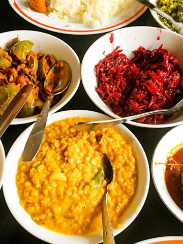 Most Popular Food in Sri Lanka: Rice And Curry