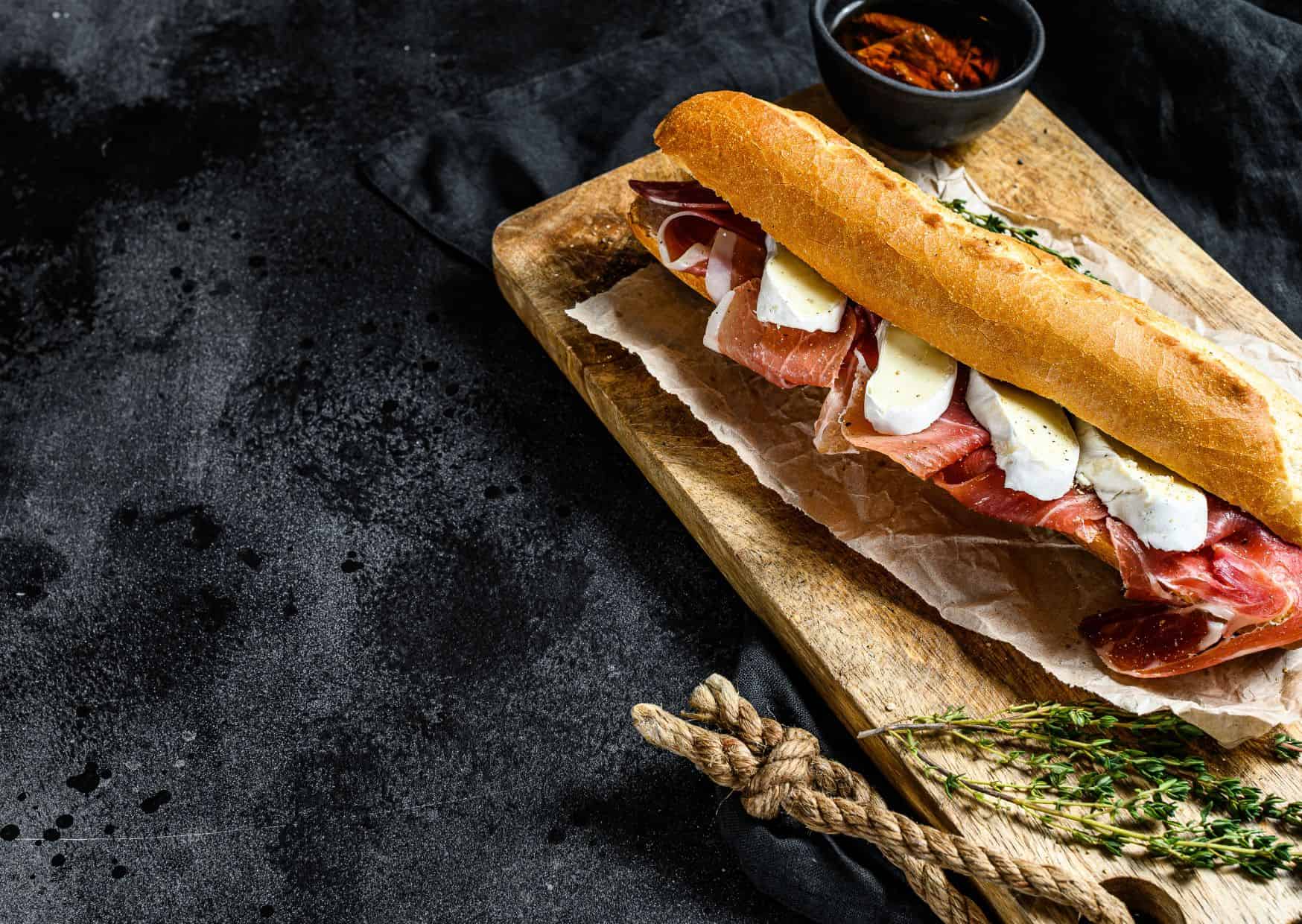 Camembert-Stuffed Baguette