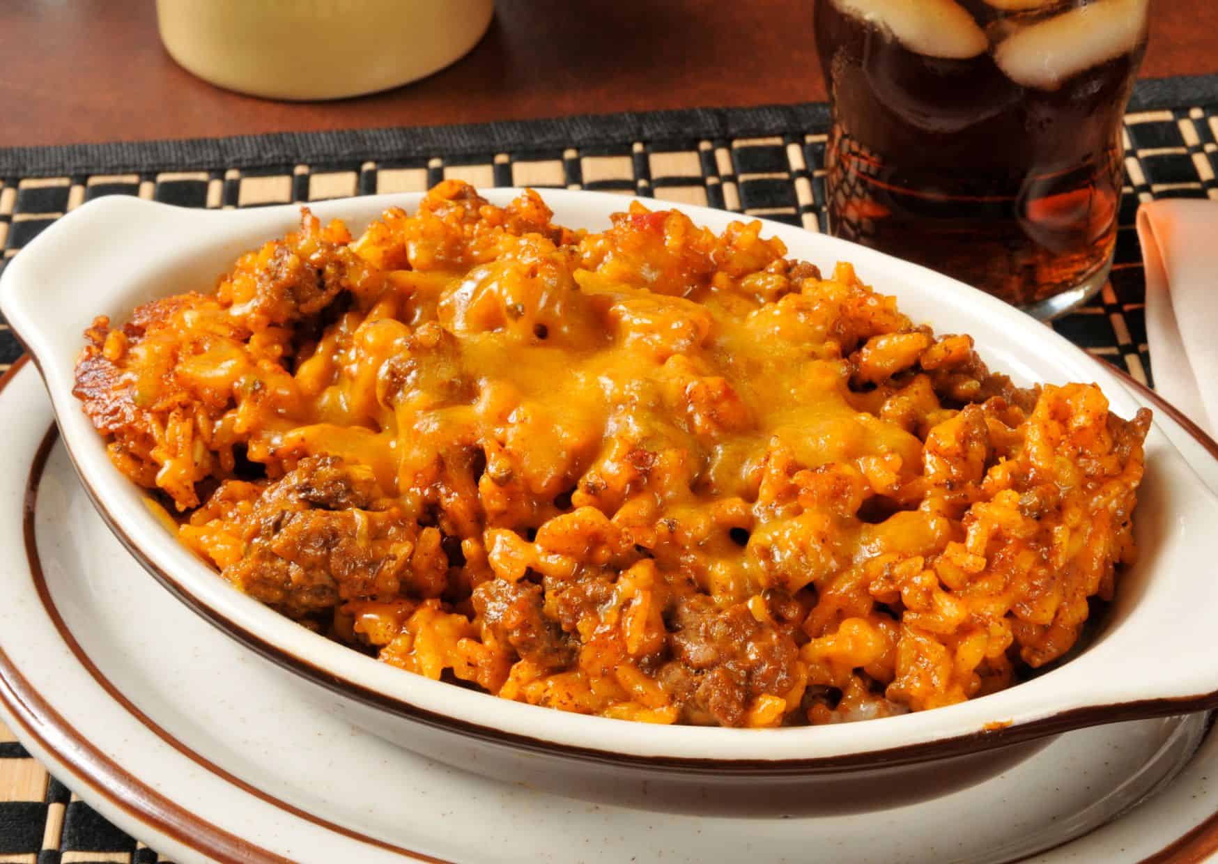 Beef and Cheese Enchilada Casserole