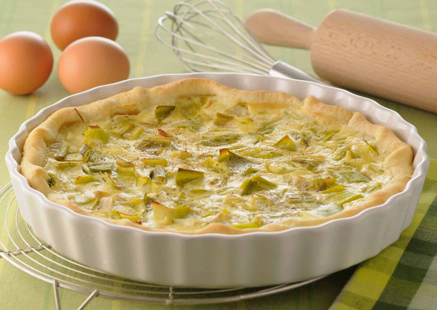 Belgian leek tart