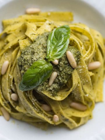 Most Delicious Italian Food: How to Make Tagliatelle al Pesto (Recipe Guide)