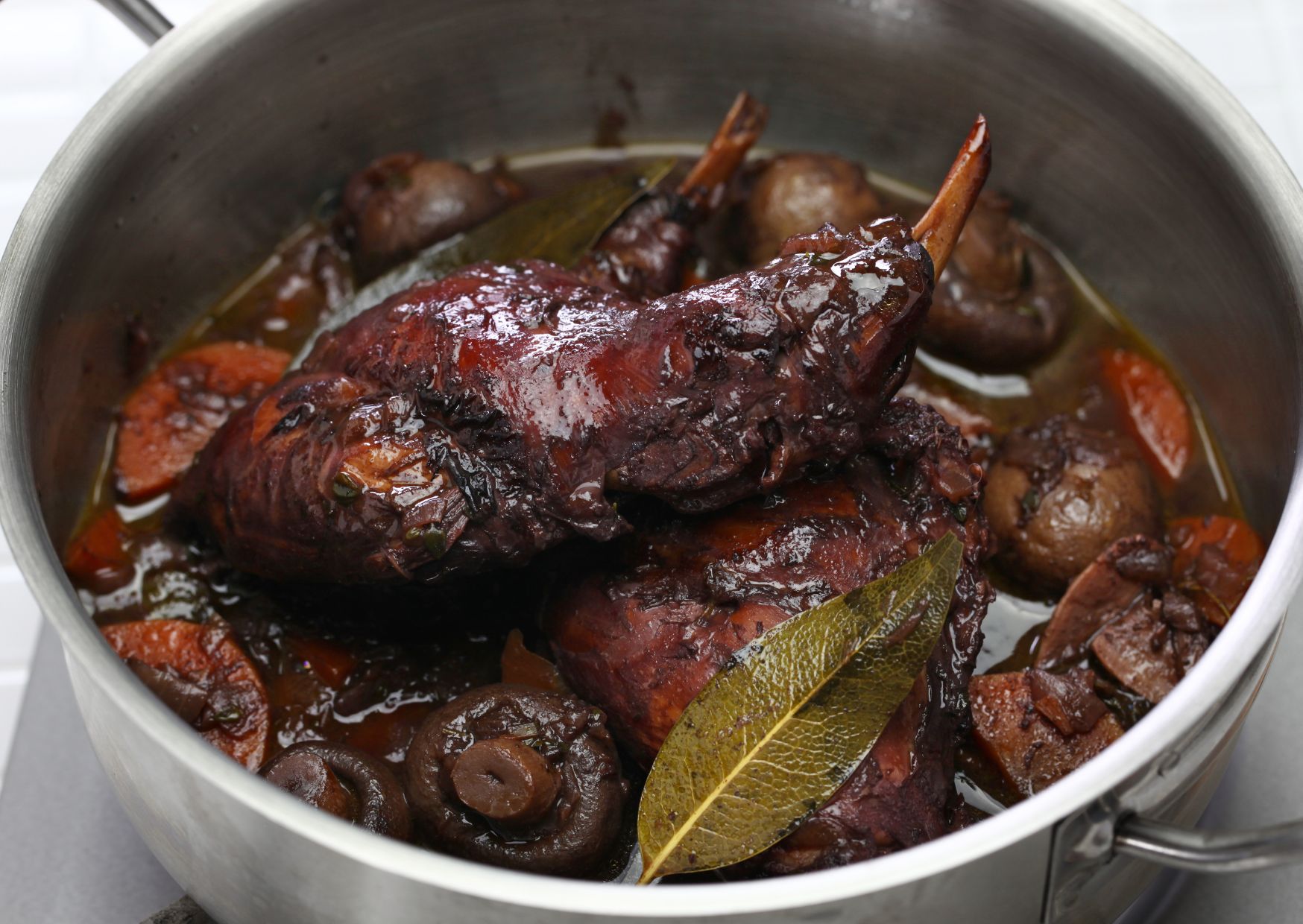 The Italian Stew Americans Rarely Dare to Try: How to Make Authentic Coniglio in Umido (Braised Rabbit) 2 Coniglio in Umido Braised Rabbit in Wine and Herbs 1