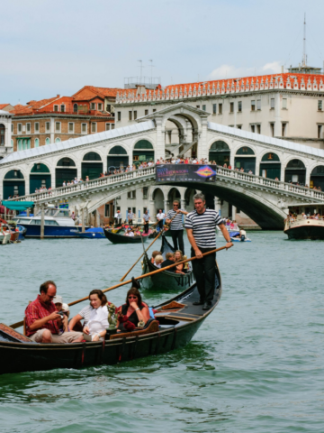 The Venice Bridge Where Sitting Now Results in Immediate Police Action