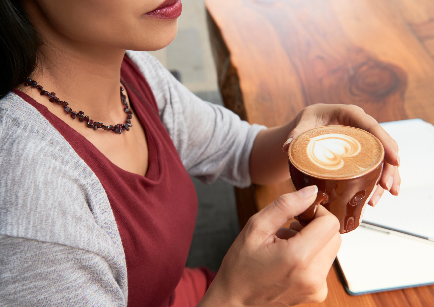 drinking cappucino 5