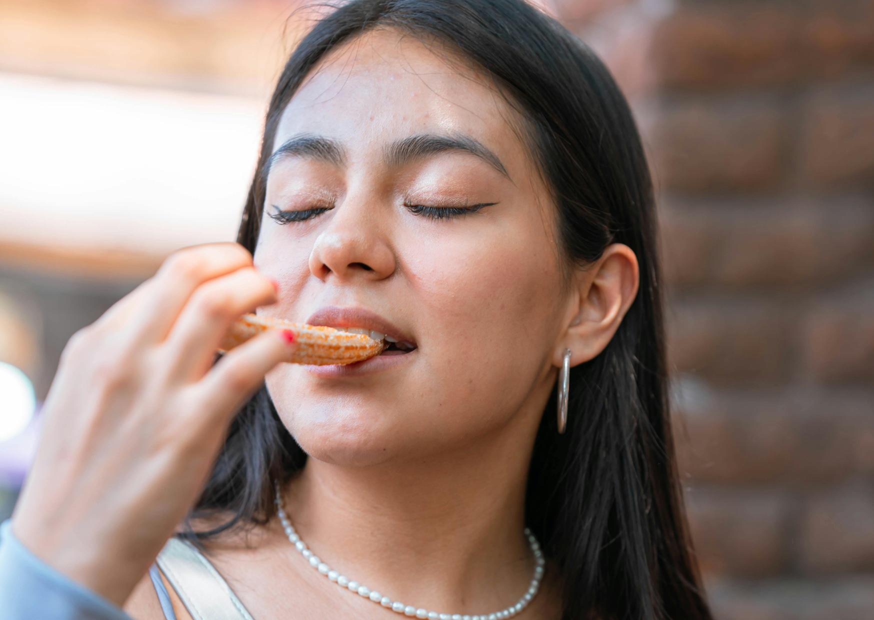 woman eating in Spain 6