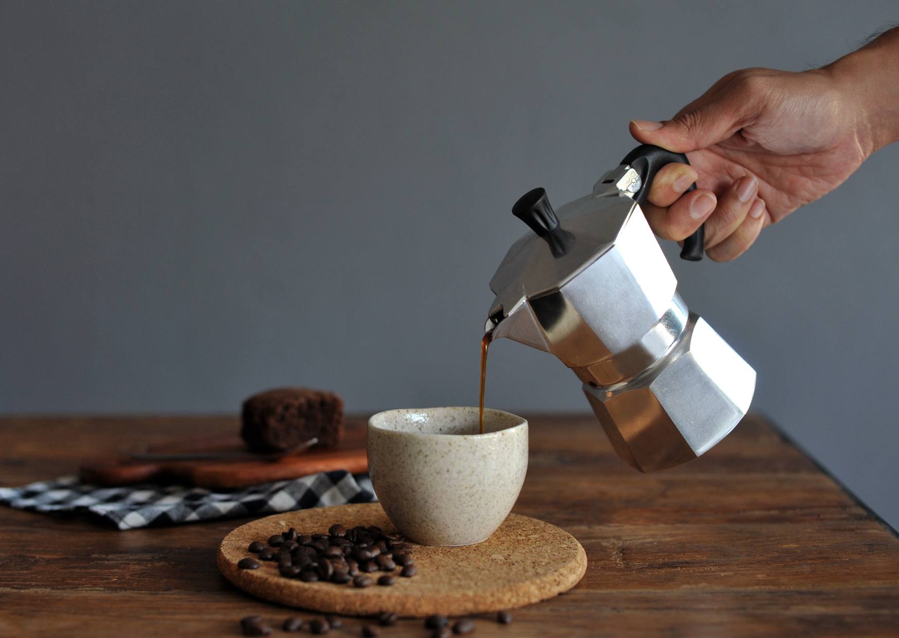 Italian drinking coffee 3