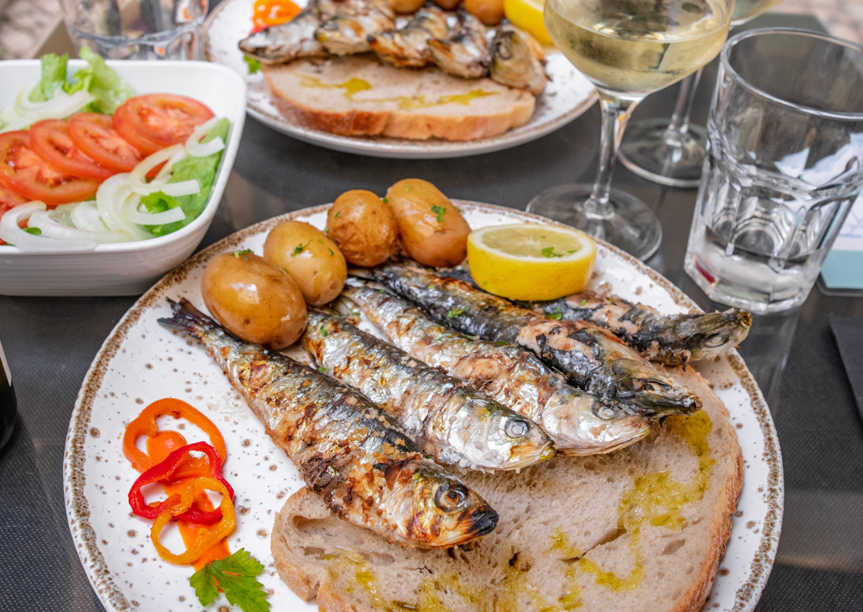 sardines Portuguese lunch