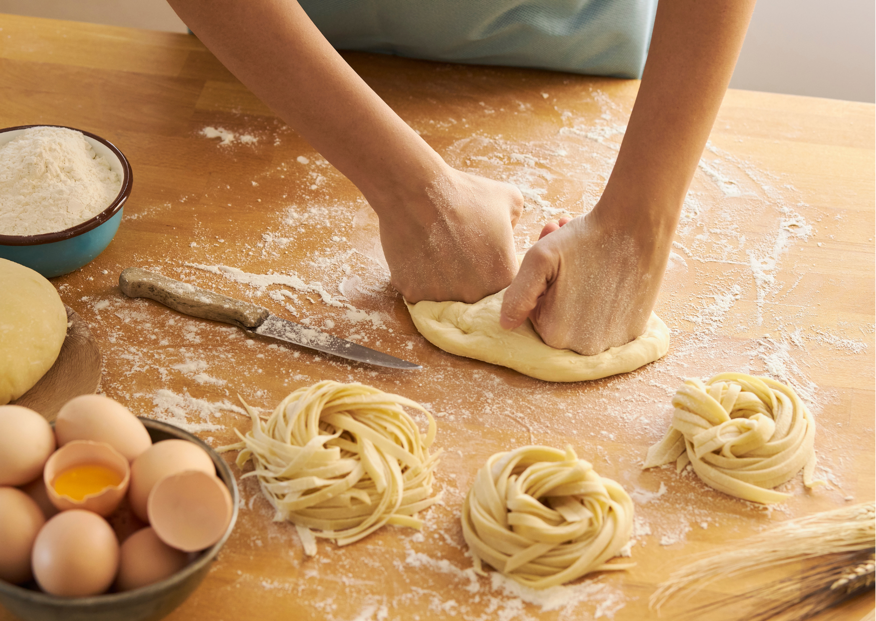 I Learned to Make Fresh Pasta at 43 - Why I'll Never Buy Boxed Again and Neither Will You 3 home made pasta noodles 5