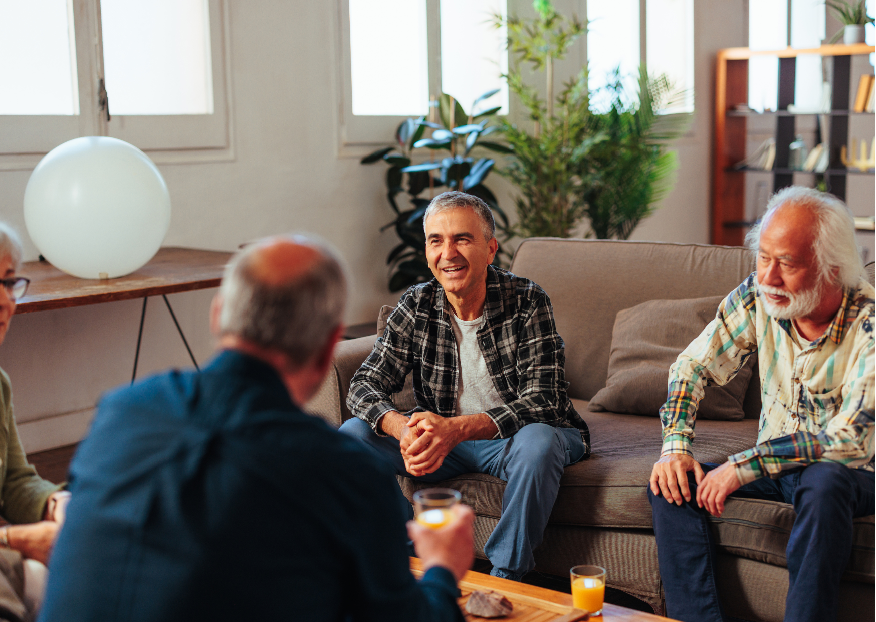 people talking in Spain