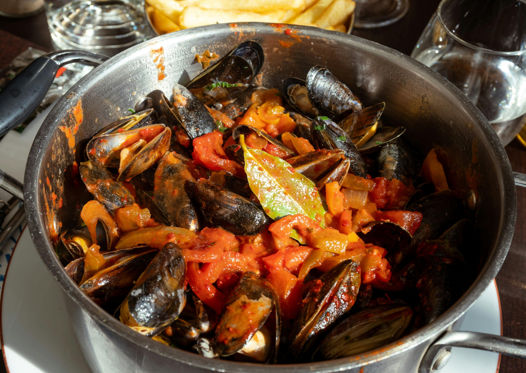 french bistro food Moules marinieres