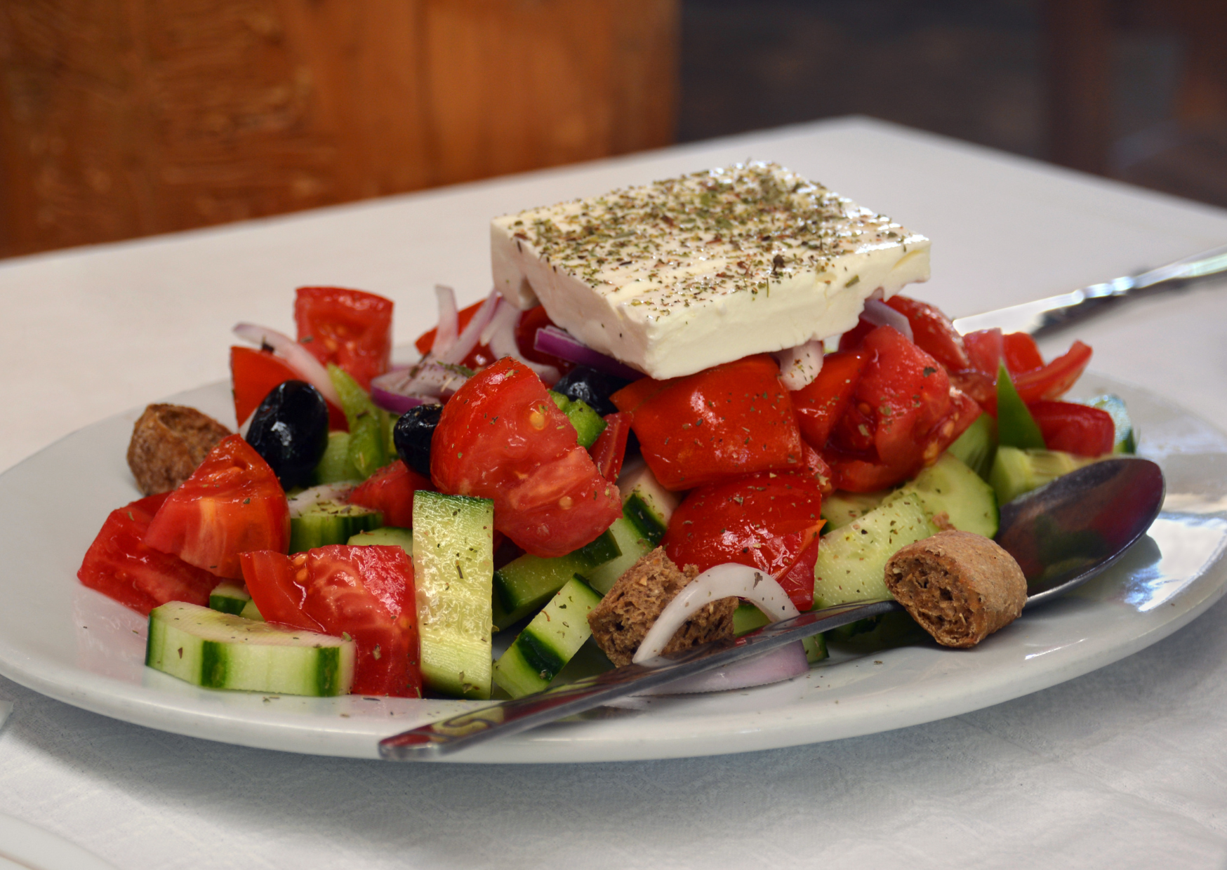 The Greek Island Where Dementia Doesn't Exist: Diet Is the Reason 3 Greek Salad Greece
