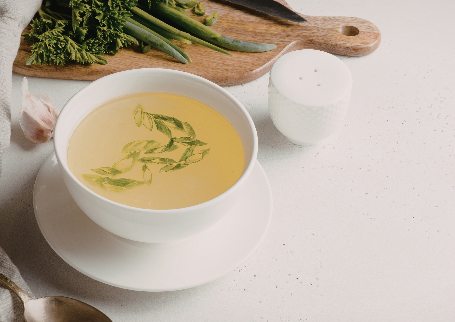 Scallions broth Chinese